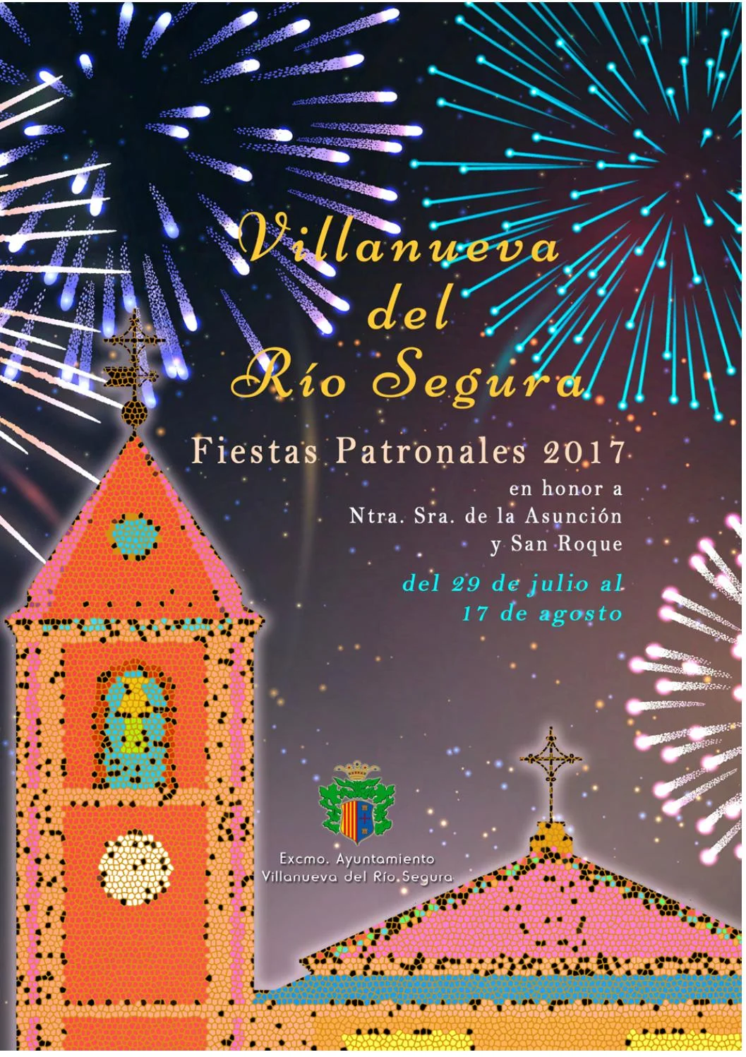 Fiestas patronales en honor a San Roque y Nuestra Señora de la Asunción 2017 Villanueva del Río Segura